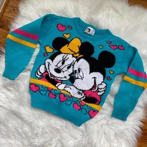 Vintage mickey minnie sweater